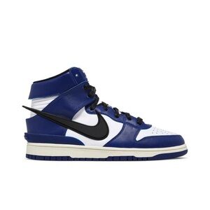 NWT NIKE X AMBUSH ROYAL BLUE HIGHTOP DUNKS IN SIZE 10.5 MEN WITH BOX + LACES